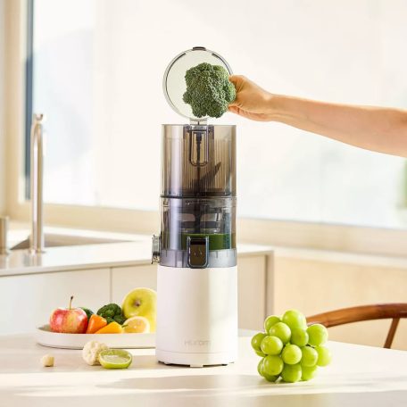 Hurom E30ST lassú prés, slow juicer (fehér) + ajándék Juice Biblia