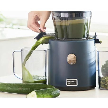 Hurom H330P lassú prés slow juicer /mély kék/ + Juice Biblia