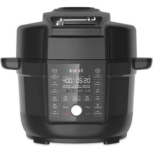 Instant Pot Duo Crisp 6,2 l-es Multi-Cooker, gyorsfőző, elektromos kukta,  és Air Fryer, Ultimate fedővel