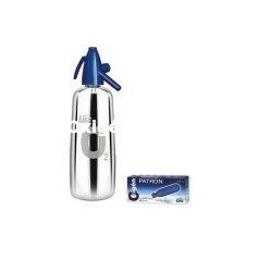 Pentaqua oxigénszifon egy doboz patronnal bemutató darab